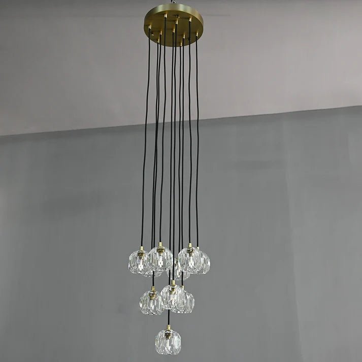 Lennar Visual_Nova Crystal Round Cluster Chandelier