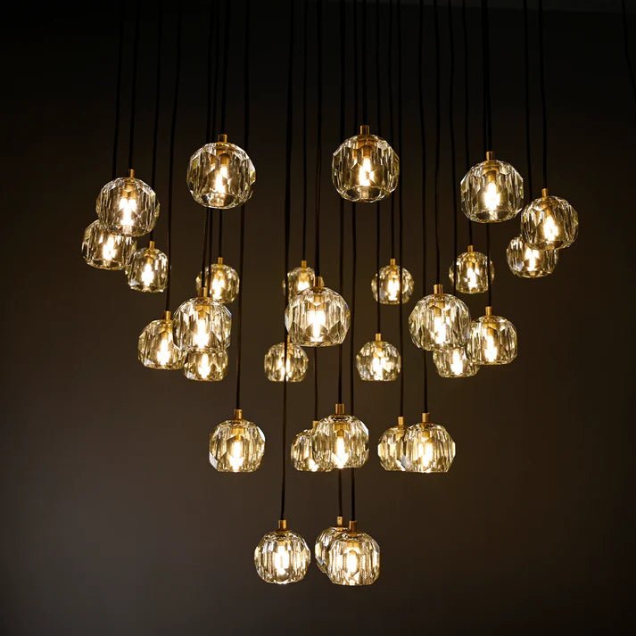 Lennar Visual_Nova Crystal Round Cluster Chandelier