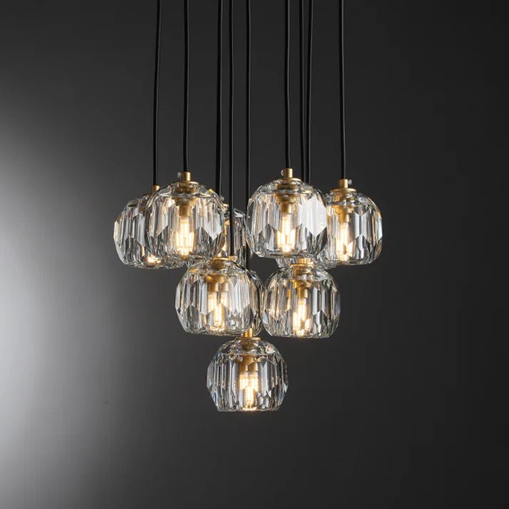 Lennar Visual_Nova Crystal Round Cluster Chandelier