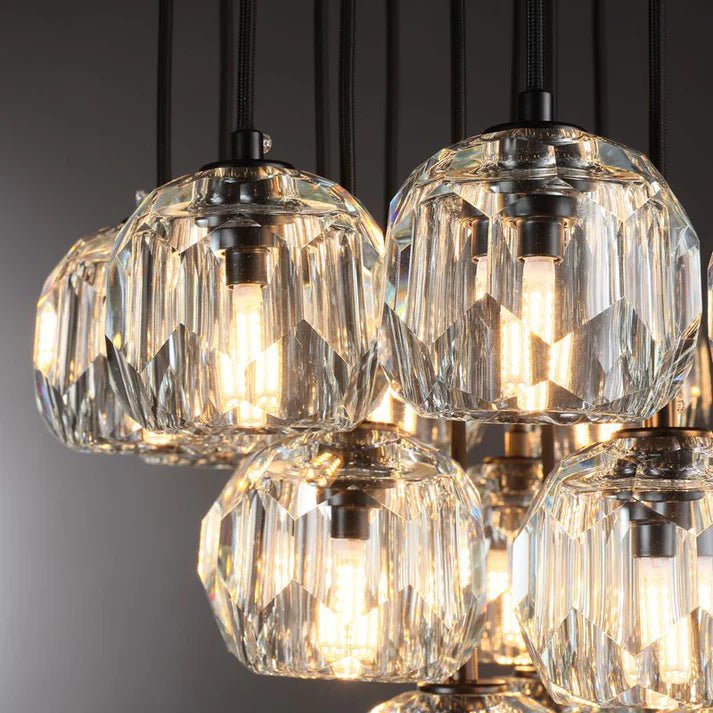 Lennar Visual_Nova Crystal Round Cluster Chandelier