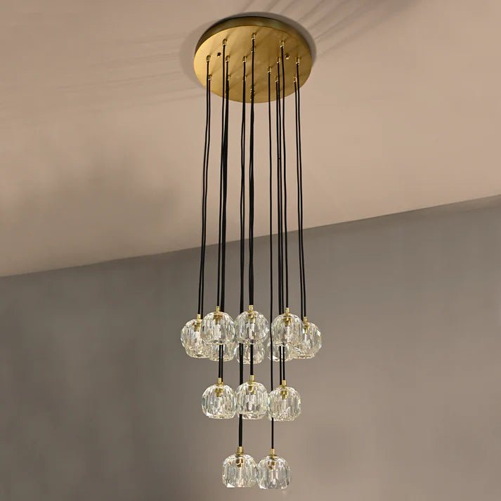 Lennar Visual_Nova Crystal Round Cluster Chandelier