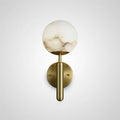 Wall LampOrbis Alabaster Wall LampDia 15cm x H 35cm / Φ 5.9″ x H 13.8″*2Gold+WhiteLennar Visual