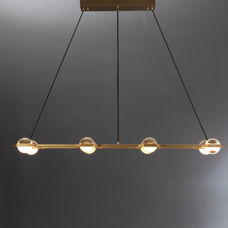 Lennar Visual_Orbis Halo Rectangular Chandelier