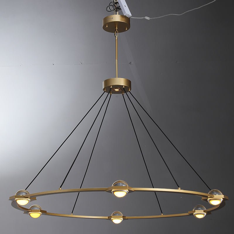 Lennar Visual_Orbis Halo Round Chandelier