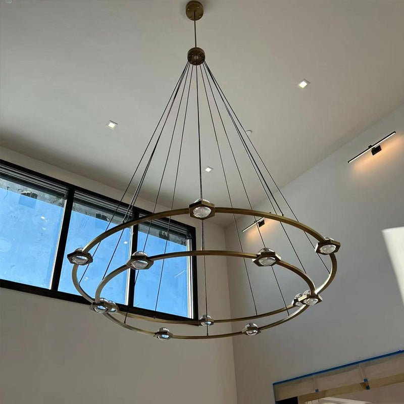 Lennar Visual_Orbis Halo Round Two - Tier Chandelier