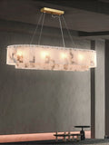 ChandelierPembridge Alabaster ChandelierL 100cm x 35cm x H 20cm / L 39.4″ x L 13.7″ x H 7.9″GoldLennar Visual