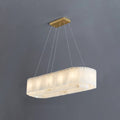 ChandelierPembridge Alabaster ChandelierL 100cm x 35cm x H 20cm / L 39.4″ x L 13.7″ x H 7.9″GoldLennar Visual