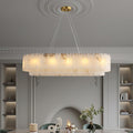 ChandelierPembridge Alabaster ChandelierL 100cm x 35cm x H 20cm / L 39.4″ x L 13.7″ x H 7.9″GoldLennar Visual