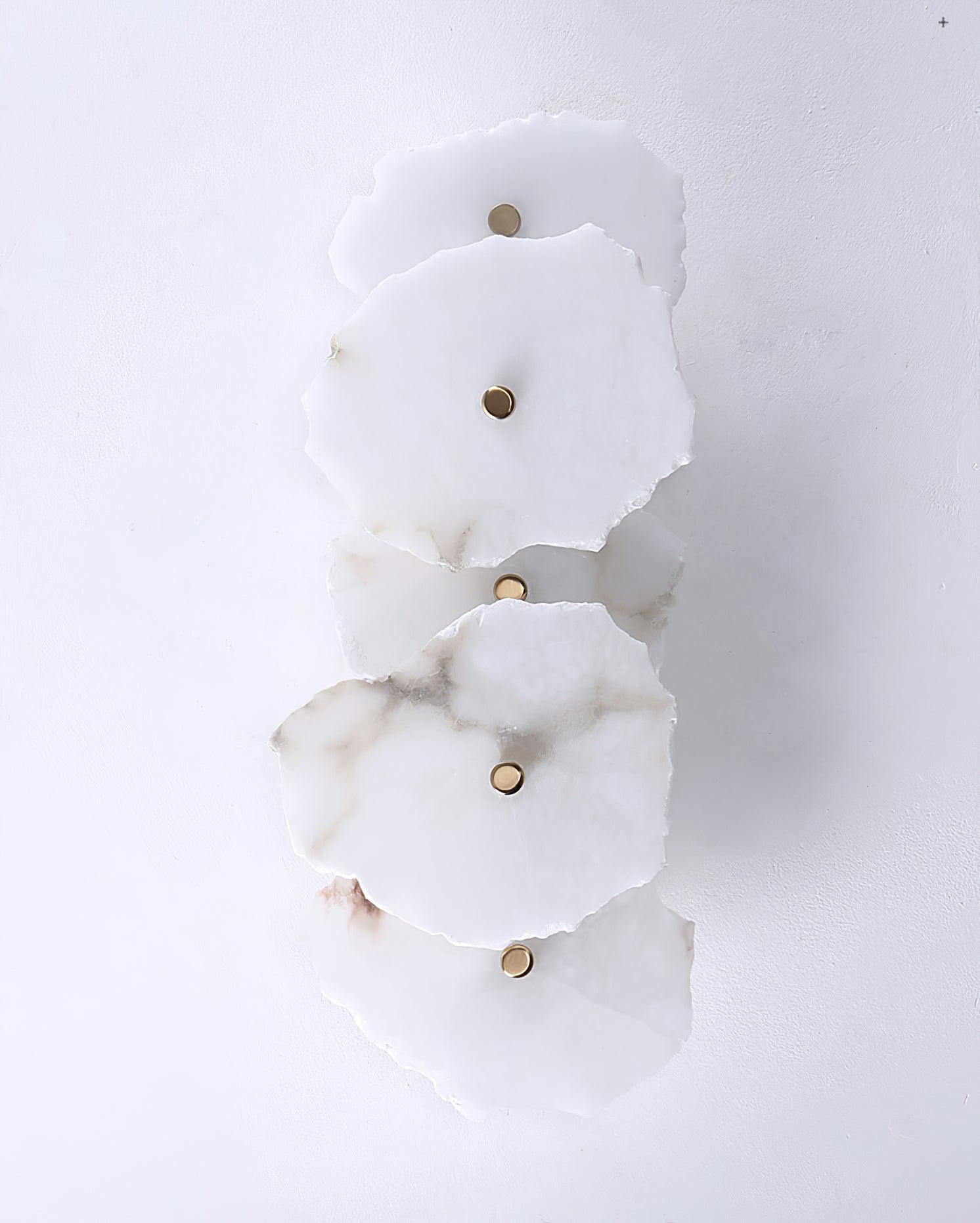 Wall LampPetra Wall Lamp3 heads L 40cm x W13cm x H 9cm / L 15.7″ x W 5.1″x H 3.5″Gold+ White AlabasterLennar Visual