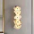 Wall LampPetra Wall Lamp3 heads L 40cm x W13cm x H 9cm / L 15.7″ x W 5.1″x H 3.5″Gold+ White AlabasterLennar Visual