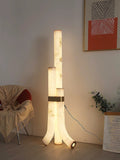 Floor LampPiped Alabaster Floor LampDia 45cm x H 150cm / ∅ 17.7″ x H 59.1″Warm LightLennar Visual