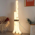 Floor LampPiped Alabaster Floor LampDia 45cm x H 150cm / ∅ 17.7″ x H 59.1″Warm LightLennar Visual