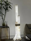 Floor LampPiped Alabaster Floor LampDia 45cm x H 150cm / ∅ 17.7″ x H 59.1″Cool LightLennar Visual