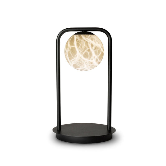 Table LampRebirth Table LampDia 20cm x H 38cm / ∅ 7.9″ x H 14.9″Black & White AlabasterLennar Visual