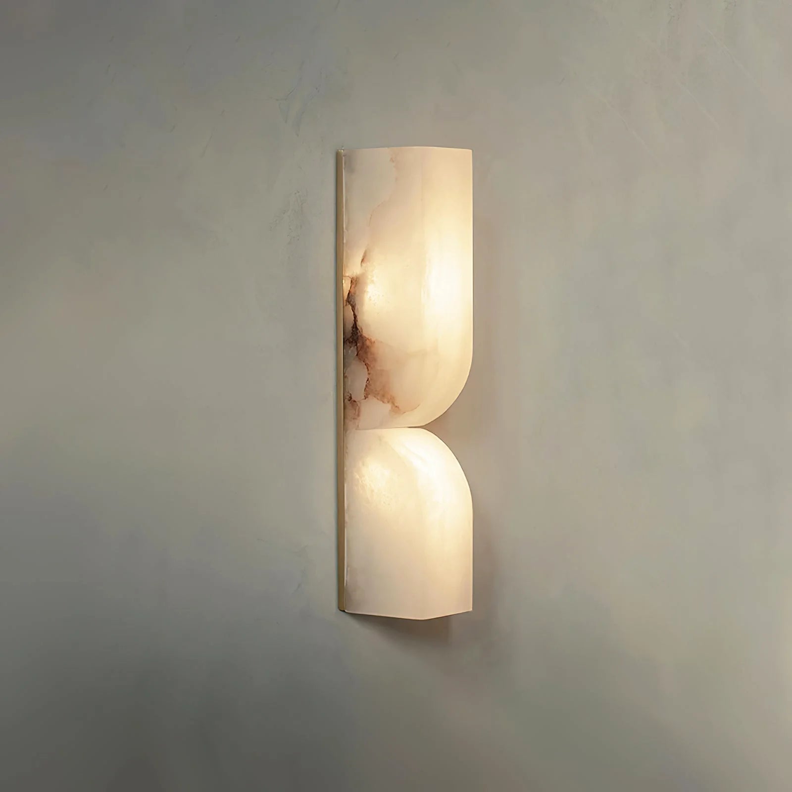 Wall SconceRectangular Alabaster Essence Wall SconceL 6.5cm x W 8cm x H 35cm / L 2.6″ x W 3.1″ x H 13.8″ *2WhiteLennar Visual