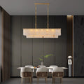 ChandelierRectangular marble chandelierL 80cm x W 35cm x H 40cm / ∅ 31.5″ x W 13.8″ x H 15.7″GoldLennar Visual