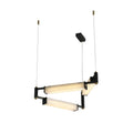 ChandelierResident Alabaster Modern Black ChandelierL 78cm x H 28cm / ∅ 30.7″ x H 11″Brass & WhiteLennar Visual