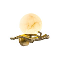 Wall LampRetro Brass Twigs Alabaster Wall LampDia 30cm x H 20cm / ∅ 11.8″ x H 7.9″Brass & WhiteLennar Visual