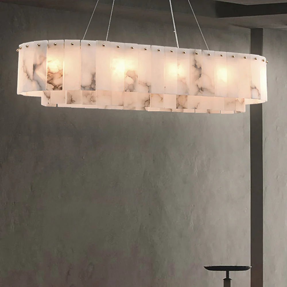 ChandelierRock Alabaster ChandelierDia 120cm x H 35cm / L 47.2″ x H 13.8″GoldLennar Visual