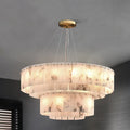 ChandelierRock Alabaster ChandelierDia 135cm x H 22cm / L 53.1″ x H 8.7″GoldLennar Visual