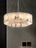 ChandelierRock Alabaster ChandelierDia 80cm x H 22cm / L 31.5″ x H 8.7″GoldLennar Visual