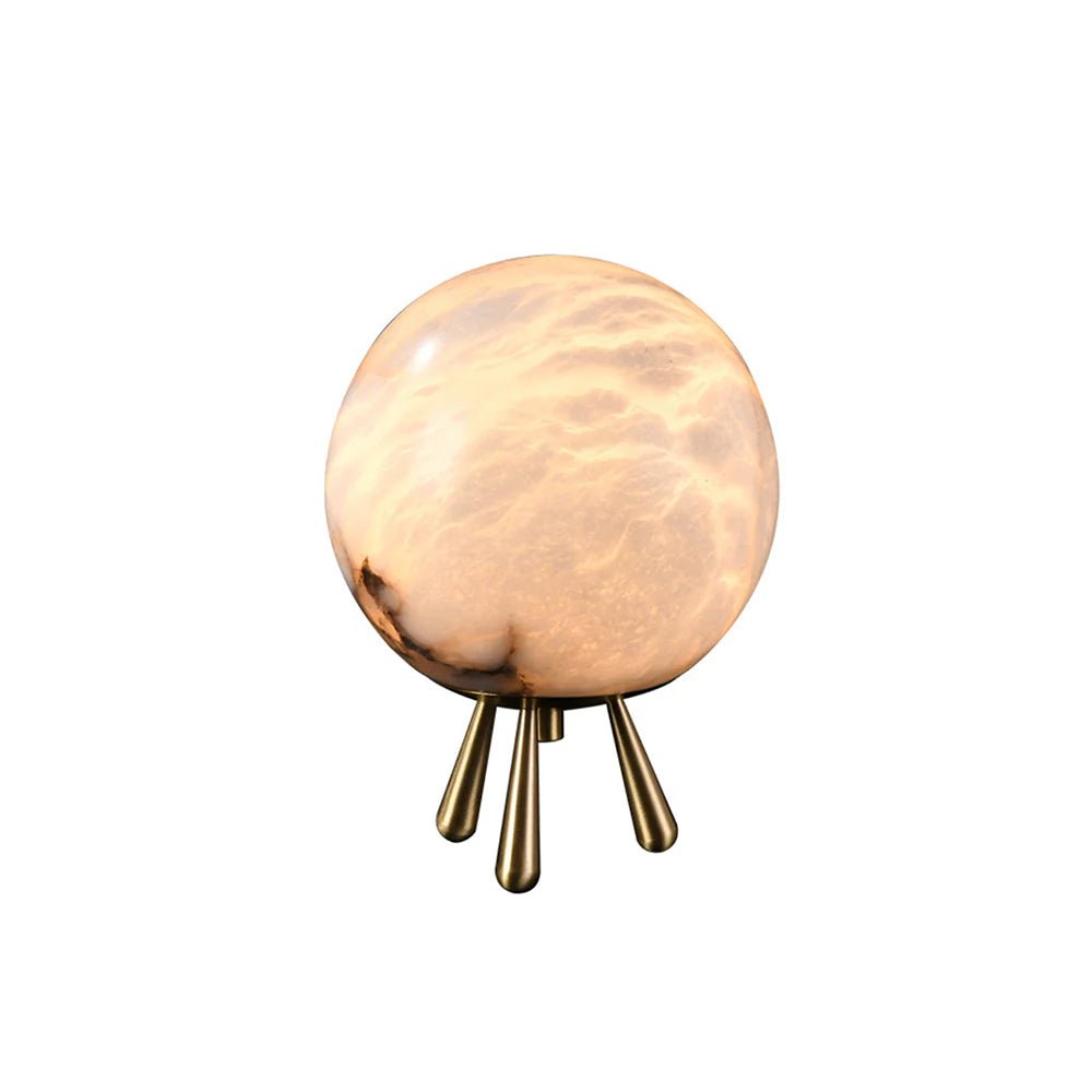 Table LampRomi Table LampDia 15cm x H 20cm / ∅ 5.9″ x H 7.9″Gold+WhiteLennar Visual