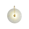 Wall LampRound Alabaster Modern Wall LampDia 15cm / ∅ 5.9″Gold & WhiteLennar Visual