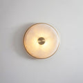 Wall LightRound Beran Alabaster Wall LightDia 26cm / ∅ 10.2″ *2WhiteLennar Visual