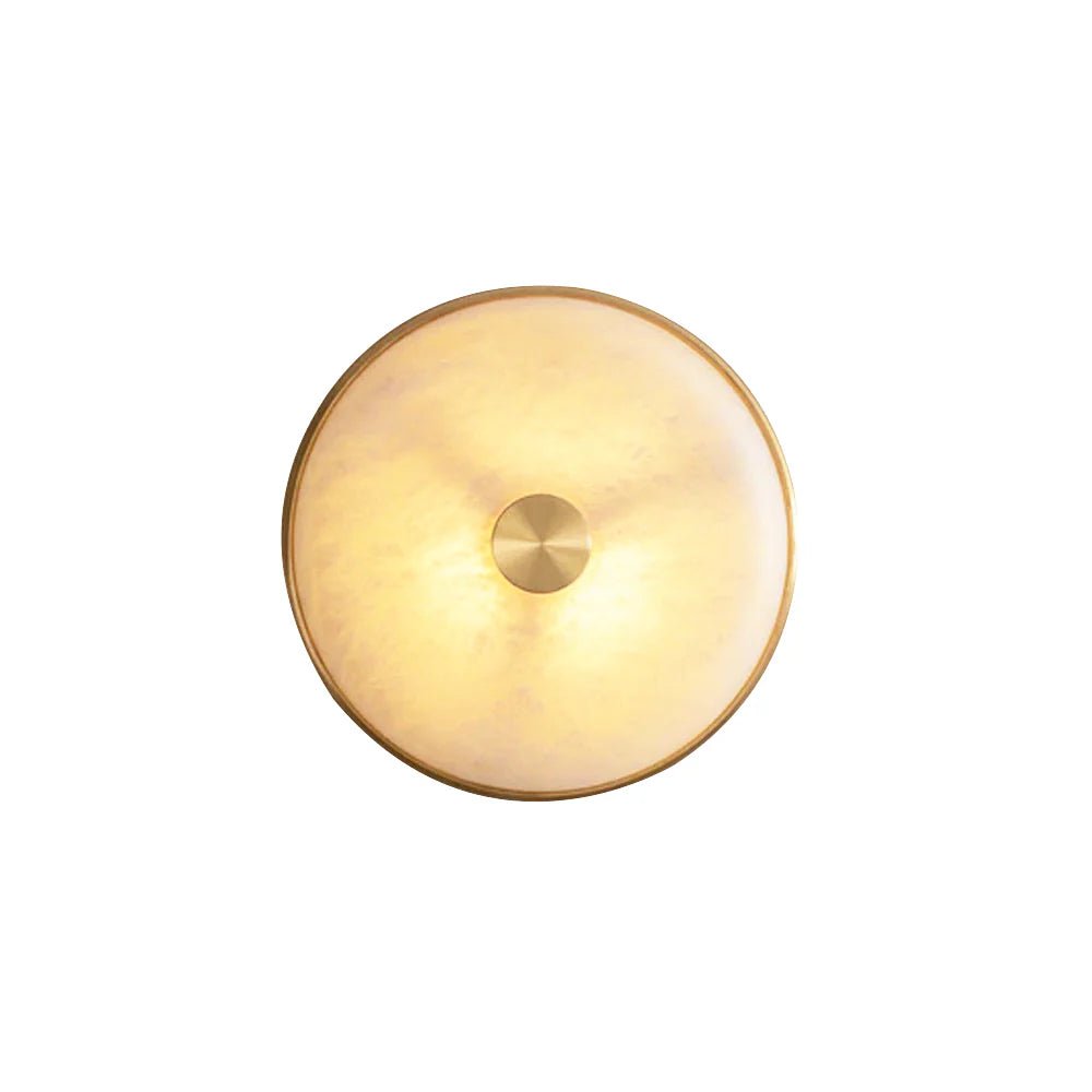 Wall LightRound Beran Alabaster Wall LightDia 36cm / ∅ 14.2″WhiteLennar Visual