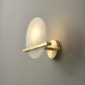 Wall LampRound Savion Alabaster Wall LampDia 20cm x H 20cm / ∅ 7.9″ x H 7.9″ *2Brass & WhiteLennar Visual