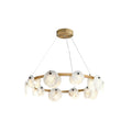 ChandelierRound Trinidad Alabaster ChandelierDia 60cm x H 15cm / ∅ 23.6″ x H 5.9″WhiteLennar Visual