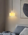 Pendant LampSimple Cyls Alabaster Pendant LampDia 14cm x H 14cm / ∅ 5.5″ x H 5.5″WhiteLennar Visual