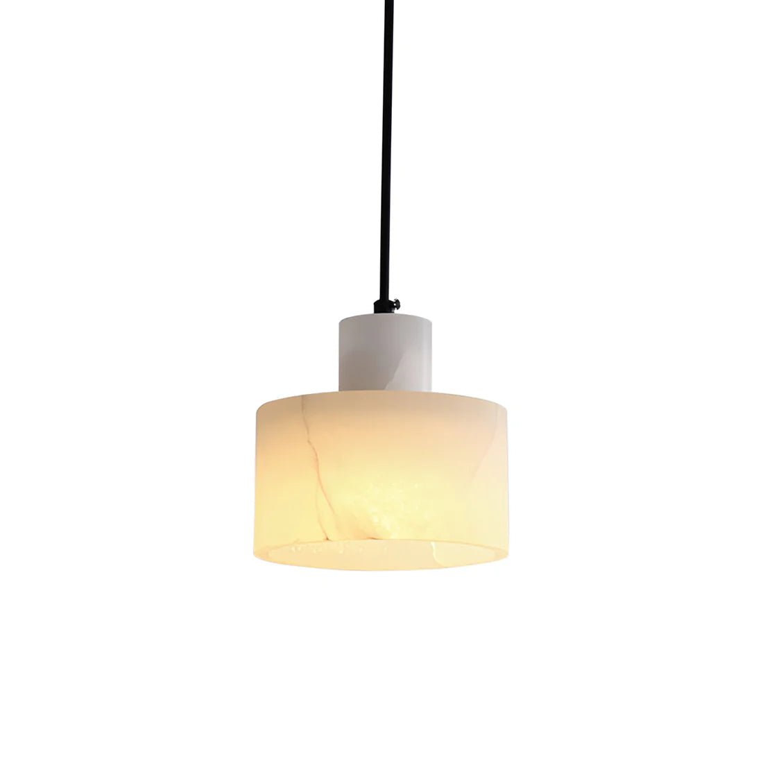 Pendant LampSimple Cyls Alabaster Pendant LampDia 16.5cm x H 17cm / ∅ 6.5″ x H 6.7″WhiteLennar Visual