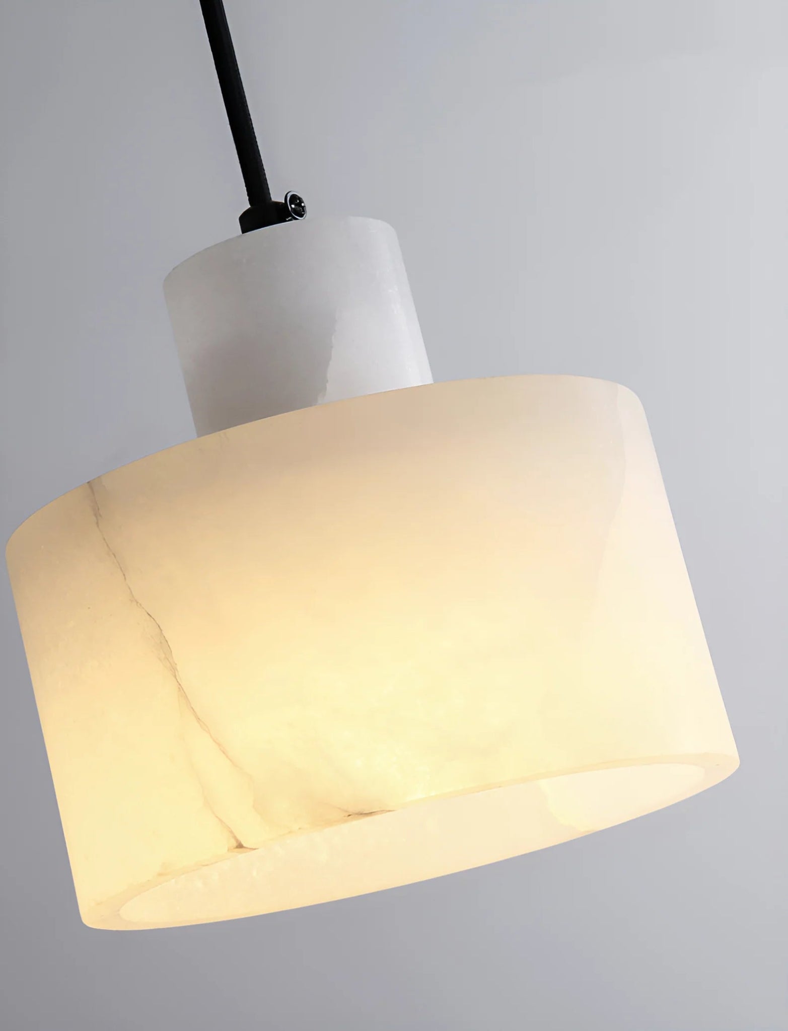 Pendant LampSimple Cyls Alabaster Pendant LampDia 14cm x H 14cm / ∅ 5.5″ x H 5.5″WhiteLennar Visual