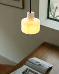 Pendant LampSimple Cyls Alabaster Pendant LampDia 14cm x H 14cm / ∅ 5.5″ x H 5.5″WhiteLennar Visual