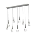 chandelier for bedroom,chandelier for dining room,chandelier for stairways,chandelier for foyer,chandelier for bathrooms,chandelier for living roomSolara Linear ChandelierSatin Nickel9 - LightsLennar Visual