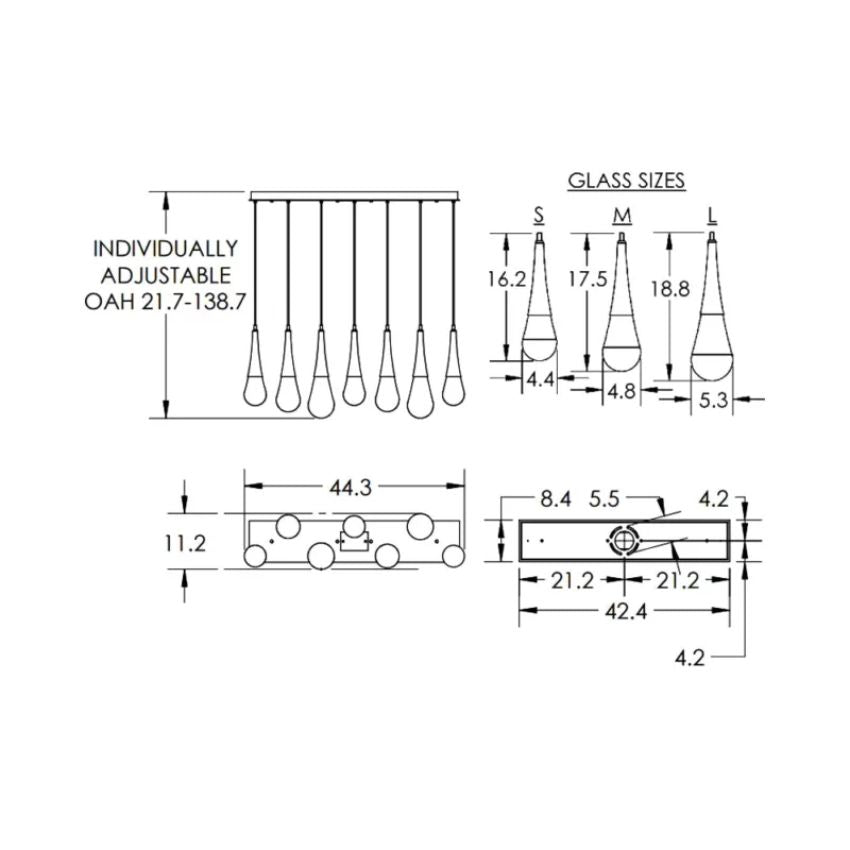 chandelier for bedroom,chandelier for dining room,chandelier for stairways,chandelier for foyer,chandelier for bathrooms,chandelier for living roomSolara Linear ChandelierSatin Nickel9 - LightsLennar Visual