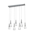 chandelier for bedroom,chandelier for dining room,chandelier for stairways,chandelier for foyer,chandelier for bathrooms,chandelier for living roomSolara Linear ChandelierSatin Nickel7 - LightsLennar Visual