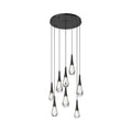 chandelier for bedroom,chandelier for dining room,chandelier for stairways,chandelier for foyer,chandelier for bathrooms,chandelier for living roomSolara Round ChandelierMatte Black8 - LightsLennar Visual