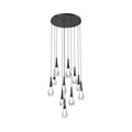 chandelier for bedroom,chandelier for dining room,chandelier for stairways,chandelier for foyer,chandelier for bathrooms,chandelier for living roomSolara Round ChandelierMatte Black11 - LightsLennar Visual