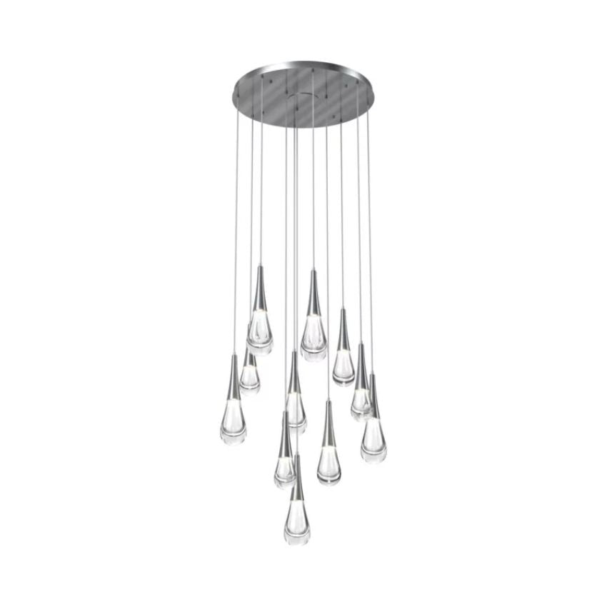 chandelier for bedroom,chandelier for dining room,chandelier for stairways,chandelier for foyer,chandelier for bathrooms,chandelier for living roomSolara Round ChandelierSatin Nickel11 - LightsLennar Visual