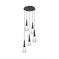 chandelier for bedroom,chandelier for dining room,chandelier for stairways,chandelier for foyer,chandelier for bathrooms,chandelier for living roomSolara Round ChandelierMatte Black5 - LightsLennar Visual