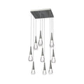 chandelier for bedroom,chandelier for dining room,chandelier for stairways,chandelier for foyer,chandelier for bathrooms,chandelier for living roomSolara Square ChandelierSatin Nickel9 - LightLennar Visual