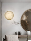 Wall LampSpanish marble wall lampDia 20cm x W 8.5cm / ∅ 7.9″ x W 3.3″Brass & WhiteLennar Visual