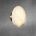 Wall LampSpanish marble wall lampDia 20cm x W 8.5cm / ∅ 7.9″ x W 3.3″Brass & WhiteLennar Visual