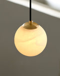 Pendant LightSphaera Alabaster Pendant LightDia 10cm x H 10cm / ∅ 3.9″ x H 3.9″WhiteLennar Visual