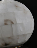 Table LampSpherical Alabaster Ball Table LampDia 28cm x H 28cm / ∅ 11″ x H 11″Brass & WhiteLennar Visual