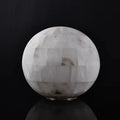 Table LampSpherical Alabaster Ball Table LampDia 28cm x H 28cm / ∅ 11″ x H 11″Brass & WhiteLennar Visual