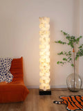 Floor LampStacked Alabaster Squares Floor LampL 28cm x W 18cm x H 160cm / L 11″ x W 7.1″ x H 63″Cool LightLennar Visual