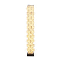 Floor LampStacked Alabaster Squares Floor LampL 28cm x W 18cm x H 160cm / L 11″ x W 7.1″ x H 63″Warm LightLennar Visual